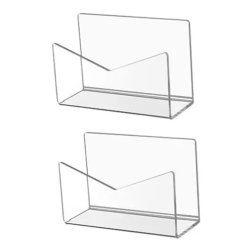 Produktbild: NUOBESTY 2 Stücke Elegante Acryl Brief Organizer Datei Bücherregal Desktop Bücherregal