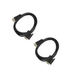 Produktbild: NUOBESTY 2 Stück Displayport zu Vga Kabel Hochwertiges Male zu Male Verbindungskabel für Monitor und Pc für Hd Videoübertragung und Zuverlässige Konnektivität