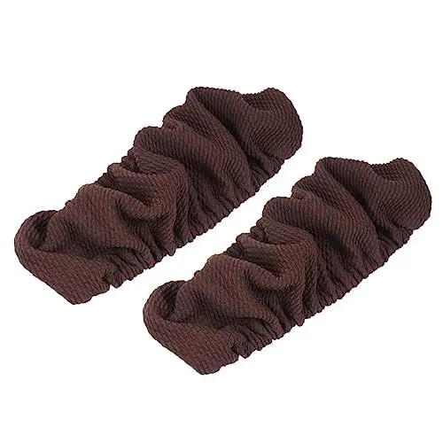 Produktbild: NUOBESTY 2 Stück Echtes Ledersofa Leder Computerstuhl Polyester-Tischdecke Stuhlarm Schreibtischstuhl Armbezüge Leder Bürostuhl Hohe Rückenlehne Kaffee-Armmanschette Ärmel