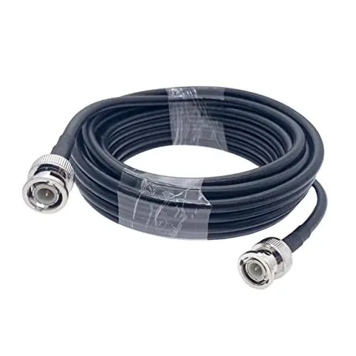 Produktbild: NUOBESTY 2m Koaxialstecker-stecker-kabel Koaxialkabel Ohm Verlustarm Vergoldete Kontakte Vernickeltes Gehäuse Ersatz Für Hf-geräte