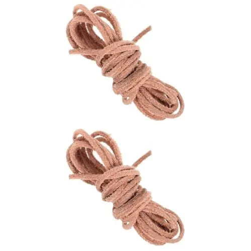 Produktbild: NUOBESTY 2st Kette Schnürsenkel Reize Bausatz Für Armbänder Aus Tonperlen Zubehör Spitzenarmband Buchstabenperlen Makramee-Schnur Elastische Schnur Schmuck Armband-Set Kabel Echtes Leder