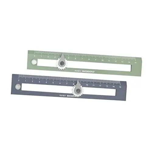 Produktbild: NUOBESTY 2st Kompass Lineal Office-maßwerkzeuge Geometrisches Lineal Lineale Messen Zirkel Dimensionale Messung Mehrzwecklineal Ingenieure Zeichnen Lineal Kreatives Gerades Lineal Plastik