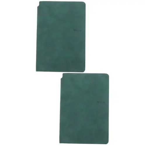 Produktbild: NUOBESTY 2st Tragbares Whiteboard Trockenlöschtafel Klein Mini Weiß Beschreibbares Whiteboard Kleines Taschenheft Trocken Abwischbare Schreibtischunterlage Kleine Tafel Leer Dark Green Pu