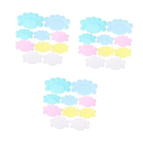 Produktbild: NUOBESTY 30 STK Palette DIY-Farbprojekt Lackplatte aus Kunststoff ovale Farbwanne Aquarell-Mischtablett Pigmentmischplatte Farbwannen Aquarellfarbenschale kleine Farbwanne Plastik