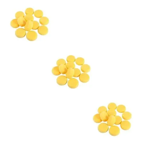 Produktbild: NUOBESTY 36 STK kreisförmige Malschwämme gelber Schwamm Malschwämme Schaum Kuchen-Kit Ton Decklack Pflanzendekor Kleiner runder Schwamm Hohe Dichte Zubehör Töpferwerkzeuge Bürste Kind malen