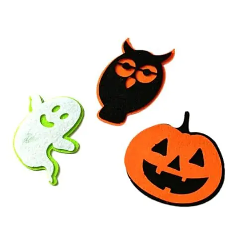 Produktbild: NUOBESTY 3 Stücke Halloween Geist Kürbis Eule Patch Handwerk Patch für Kostüm für Halloween