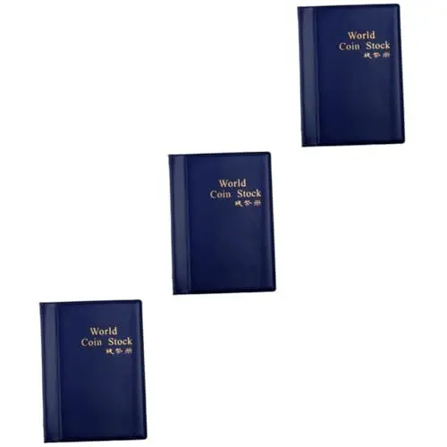 Produktbild: NUOBESTY 3St Münzsammler Sammlung von Münzhaltern Modebücher Geld münzsammelmappe münzen aufbewahrung Bücherregale Büroklammern Münzalbum Münzsammelbuch gedenken Bindemittel Sammelgestell