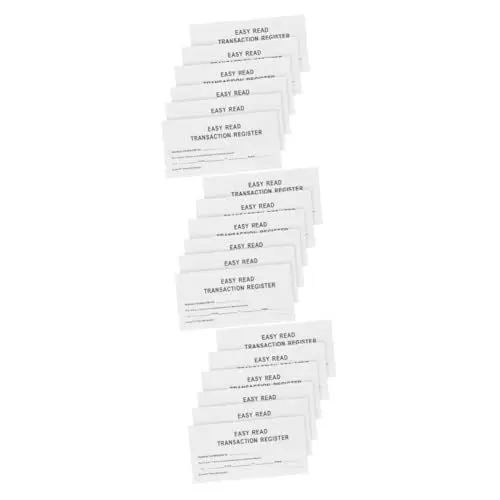 Produktbild: NUOBESTY 3 Stück 6 Scheckbuch Spesenregister Buch Über Währungsmanagement Finanznotizbuch Finanzzielplaner Scheckheft-finanzorganisator Rekordbuch Finanz-tracking-tool Weiß Papier