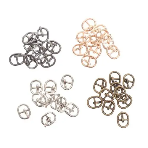 Produktbild: NUOBESTY 40 Stück Schnallen Für Puppen Robuste Und Modische Schnallen Für Puppenschuhe Schnallen Und Kleidergürtelschnallen