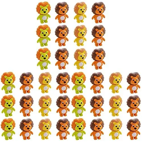 Produktbild: NUOBESTY 48 Stk Löwe Radiergummi Tierisches Radiergummi-spielzeug Mini-puzzle-radierer Topper Für Bleistiftradiergummis Cartoon Radiergummis Löwen Radiergummis Mädchen Füllstoff Tpr Student