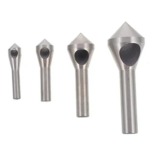 Produktbild: NUOBESTY 4Stücke Teiliges Fasenablagerungs Set Entgrat Tool Für Präzises Entgraten Aluminiumteilen Für DIY Projekte Und Professionelle Anwendungen
