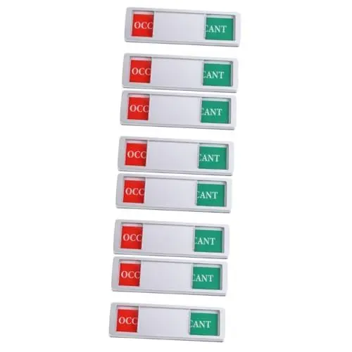 Produktbild: NUOBESTY 4 Sätze Schiebeschild Sichtschutzschilder Für Bürotüren Zeichen Konferenz-türschild Das Büroschild Datenschutzschild Für Die Bürotür Wc-türschild Uv-prozess 2 Stück * 4