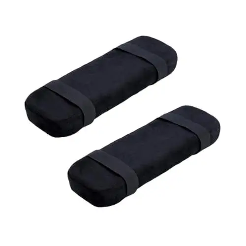 Produktbild: NUOBESTY 4 Stück Armlehnenpolster armlehnen Polster für bürostuhl Armlehnenkissen Armlehnenabdeckungen Armlehnenauflagen Sitz Ellenbogenschoner Rückenkissen Stuhlkissen Kopfkissen Polyester