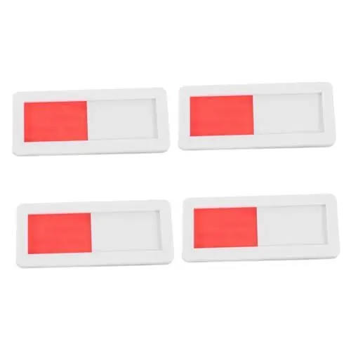 Produktbild: NUOBESTY Toilettentürschild-set 4-teilig Bürotürschilder Schiebetüranzeige Sichtschutzschild Acrylmaterial Weiß Für Büro Und Zuhause