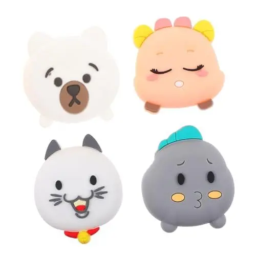 Produktbild: NUOBESTY Türgriff-wandschutz 4er-pack Silikon-stoßstangen Gummikissen für Möbel Selbstklebend Cartoon-design