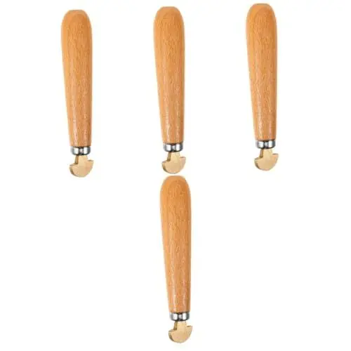 Produktbild: NUOBESTY 4 Stück Holzschnitzmesser Hände Handwerkzeuge Holzbearbeitungswerkzeuge cutter messser nakirimesser Cuttermesser Holzmeißel für die Holzbearbeitung Holzschneider zum Basteln Metall