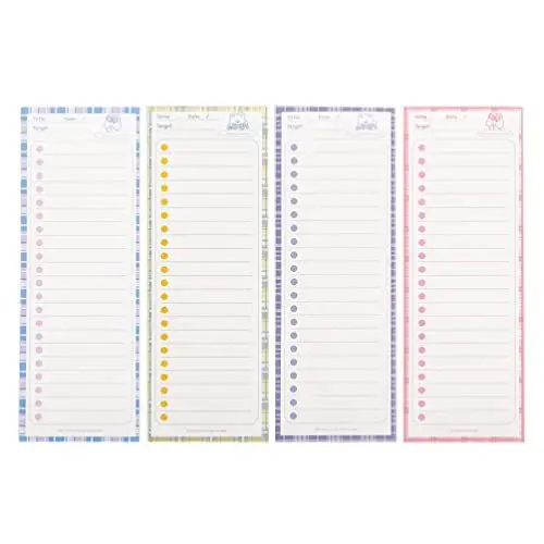 Produktbild: NUOBESTY 4 Stück Notizblock Notizpapier Kleine Planungshinweise Inspirierend Motivierender Notizblock Notizbücher Klein Zeitplan-notizblöcke Das Büro-notizbuch Papierauflage Mini Student