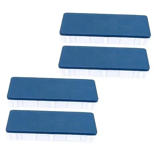 Produktbild: NUOBESTY 4 Stück Palette Öl Aquarellplatte Farbmischbrett aquarell mischen leicht zu reinigende Kunst quadratische Pigmentschalen Painting zubehör Farbwannen Aquarell-Pigmentschalen Plastik