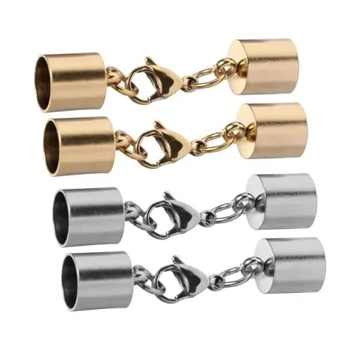 Produktbild: NUOBESTY 4stücke Diy Schmuckzubehör Kettenverschluss Für Armbänder Und Halsketten Verbinder Für Schmuckherstellung Schmuckverschluss Armbandverbinder Schmuckzubehör