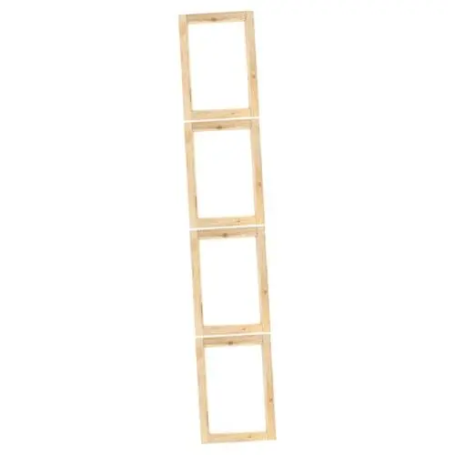 Produktbild: NUOBESTY 4 Stück Siebdruckrahmen Haushaltsgeräte DIY-Rahmen drucken Bildschirm abwaschbarer Druckrahmen richtige Rahmengröße leer Werkzeug Lieferungen Holzrahmen hölzern