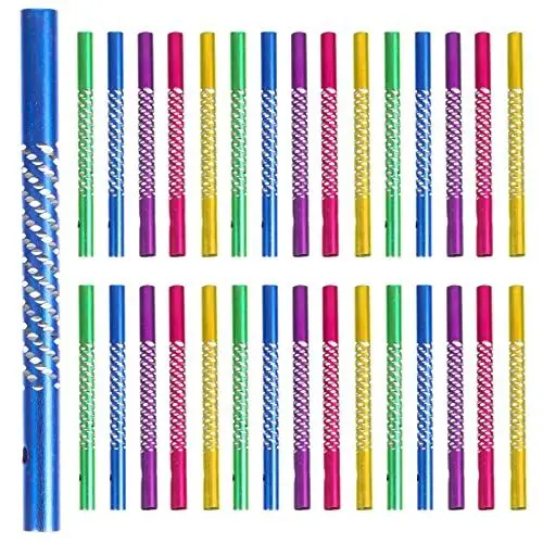 Produktbild: NUOBESTY 50 Stück Windspiele Wohnaccessoires Für Zu Hause Leere Röhren Windspiel Regenbogen Ostern Deko Basteln Dein Windspielröhre Selber Bauen Du Glockenförmig Kunsthandwerk Metall Kind