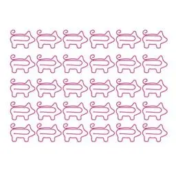 Produktbild: NUOBESTY 50 Stücke Büroklammern Niedliche Schweineform Büroklammer Lustige Büroklammern Schreibwaren Clips für Kinder Studenten Planer Büro Schule Dokument Organisieren Liefert (Rosa)