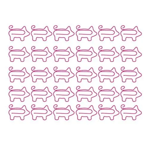 Produktbild: NUOBESTY 50 Stücke Büroklammern Niedliche Schweineform Büroklammer Lustige Büroklammern Schreibwaren Clips für Kinder Studenten Planer Büro Schule Dokument Organisieren Liefert (Rosa)