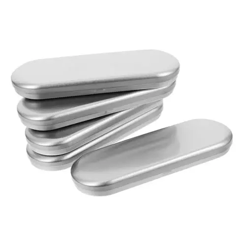 Produktbild: NUOBESTY Stiftebox Aus Metall Bleistifthalter Federmäppchen Aus Blech Schreibwaren-organizer Multifunktionale Weißblechbox Schlankes Design