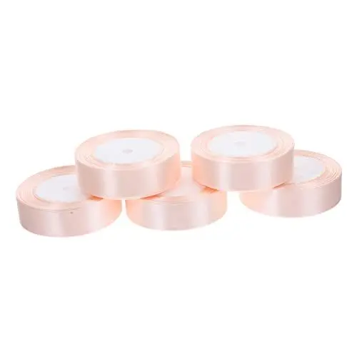 Produktbild: NUOBESTY 5 Rollen mit 1 Breiten Satinbändern Je 120 M Vielseitiges Bastelband für Hochzeiten Geburtstage Fotografien.