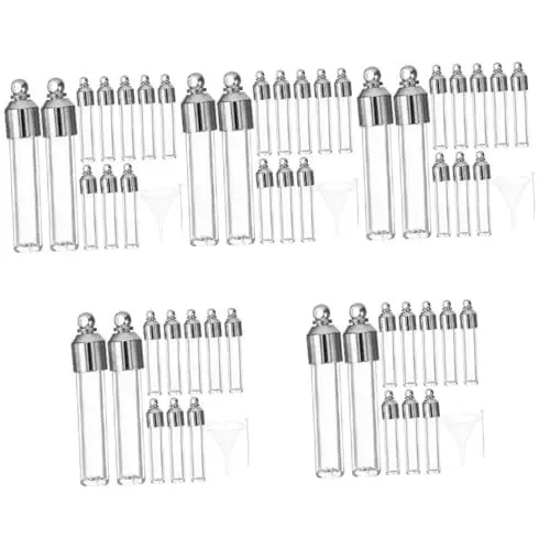 Produktbild: NUOBESTY 5 Sets Glasflaschen Vorratsgläser Mini Wishing Bottles Decor Charms Leicht Zu Tragen Für Partys