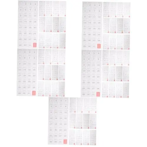 Produktbild: NUOBESTY 5 Sätze Datumsaufkleber Notizblock-Monatsaufkleber Notizbuchteiler Büroaufkleber Scrapbooking Sticker Scrapbook Stickers Notebook-Kalender-Aufkleber tragbare Planeraufkleber Papier