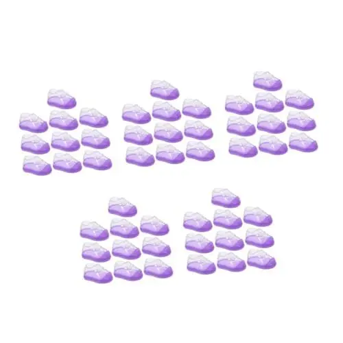 Produktbild: NUOBESTY 5 Sätze Süßigkeiten Box Babygeschenke Babyschuhe Susigkeiten Spielzeugbox Süßigkeitenbox Geschenkboxen Für Die Babyparty Süßigkeitenbehälter Aus Kunststoff P.s Violett 10 Stück * 5
