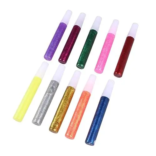 Produktbild: NUOBESTY Umweltfreundliche Flicker-klebestifte – 5 Sets X 50 Stück – Perfekt Für Kunstlehrer Studenten