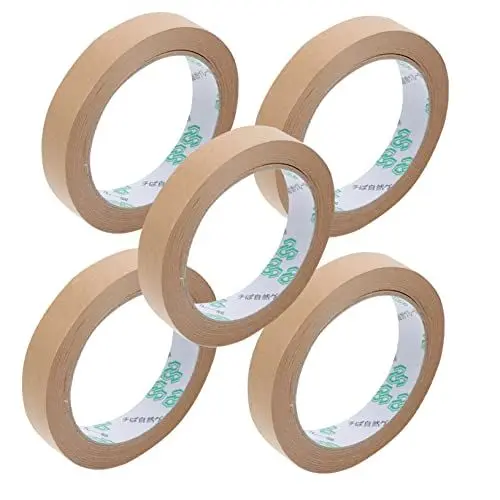Produktbild: NUOBESTY 5 Stk Klebeband Aus Kraftpapier Kraftbänder Transportband Für Kartons Braunes Papierband Selbstklebendes Papierband Wasserdichtes Klebeband Abdichten Gummierte Verpackungsbänder