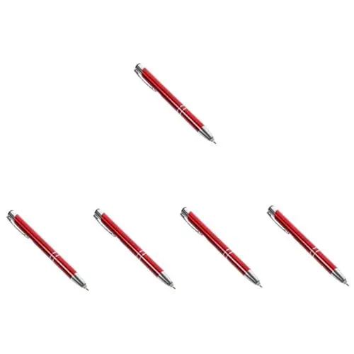 Produktbild: NUOBESTY 5 Stück Beleuchteter Kugelschreiber LED Metallstifte Austauschbarer Kugelschreiber Kugelschreiber Stift Mit Beleuchteter Spitze LED Leuchtstifte Kugelschreiber Tragbarer