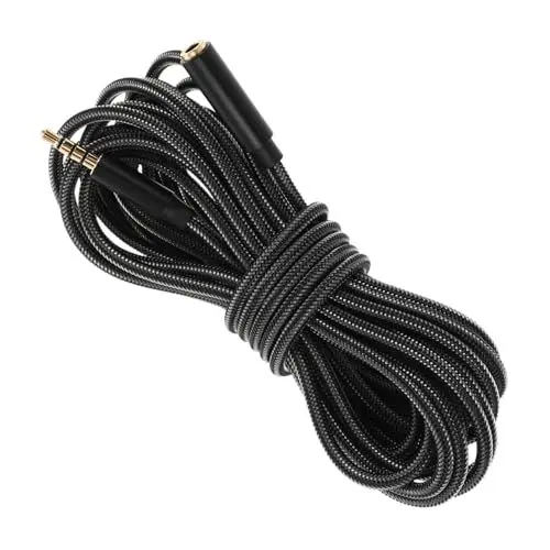 Produktbild: NUOBESTY 5m Klinkenverlängerungskabel Männlich Zu Weiblich Flexibles Audio-kabel Für Computer Lautsprecher Und Kopfhörer Strain Relief Design Für Langlebige Nutzung