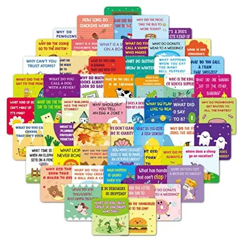 Produktbild: NUOBESTY 60St Hinweis Anmerkungen Lunchbox-Karten für Kinder Witze brotdose Tier Cartoon-Lunchbox-Karten Lunchbox-Witzkarten Mini ermutigen Studentenausweis Spielkarte Grundschule Füllstoff
