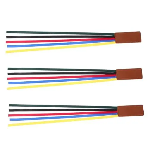 Produktbild: NUOBESTY 2sets Einzigartige Bibel Buch Marker Bunte Band Buch Seite Marker Leder Marker Buch 3 Stücke * 2