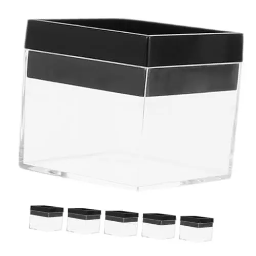 Produktbild: NUOBESTY 6er-Box Mineralische Standardbox Sammlungsvitrinen Probenbox Aus Kunststoff Mineralien-displaybox Edelstein-displaybox Acryl-edelstein-Display Rock-vitrine Mini Sammelbox X4 P.s