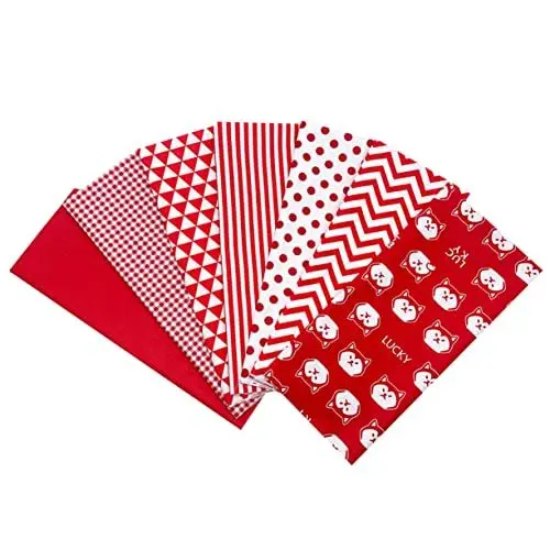 Produktbild: NUOBESTY 7stücke Baumwollstoff Patchworkstoffe Mit Kreativem Druck Diy Nähstoffe Für Heimdekoration Taschen Kissen Puppenkleider Und Handgefertigte Projekte
