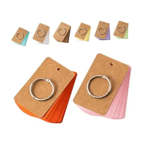 Produktbild: NUOBESTY 8 Karteikarte Schulheft Notizblock Stichwort Lernkarten Lesezeichen Indexkarten Notizkarten blankokarten kleine karten Linierte Karten Mini-Notizblöcke Meeting-Notizbücher Papier