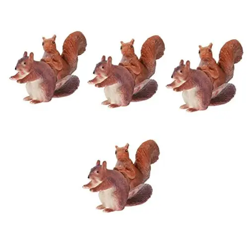 Produktbild: NUOBESTY 8 STK -verzierung Figuren Bauernhof Miniaturgarten Waldtier-spielset Mini-tierskulptur Landschaft Tierfigur Tiere Miniaturen Pappbecher Abs Kuchen Kind