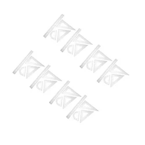 Produktbild: NUOBESTY 8 Sätze Dreieckslineal Klares Lineal Geometrie Mathematisches Lineal Schulherrscher Lineal Mit Gerader Kante Dreieck Lineal Gerades Lineal Aus Kunststoff Transparent P.s