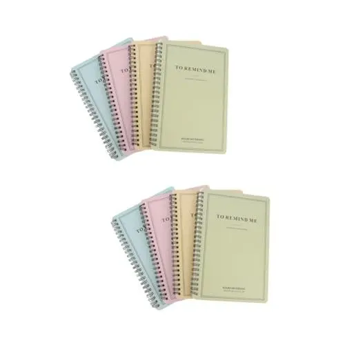 Produktbild: NUOBESTY 8 Stk Notizbuch Notizblöcke Notizbücher A5 Sammelalben einfache Brieftasche Geldbörsen schreibwaren rollbare Taschenbücher Papierhandbücher Spiral- Memorandum Zeitschriften Student