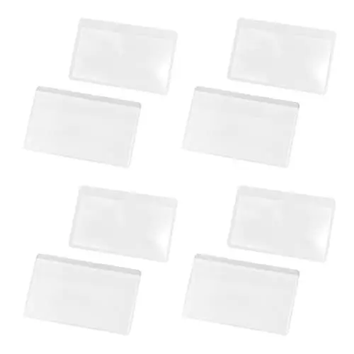 Produktbild: NUOBESTY 8 Stück Fresnel-Linse Starter Lupen Geformte Linse Schmuck Reise Mini Lupe Größe Glasgröße Kreditbrille Büro Älteste Linsen Geldbörse Taschenlupe Für Lupenkarte Oder