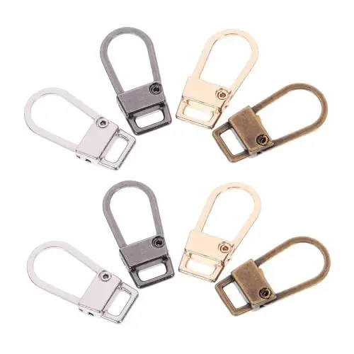 Produktbild: NUOBESTY 8st Aktiver Reißverschluss-puller Rucksackzubehör Rucksackzelte Reißverschlüsse Verlängern Reißverschlusskopf Für Taschen Metallanhänger Zinklegierung Werkzeug Universal-