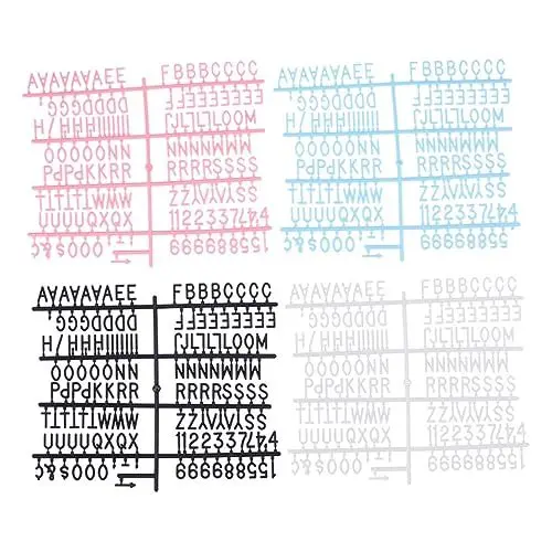 Produktbild: NUOBESTY 8st Filz-message-board Messageboard Briefbrett Verkohlen Alphabet-plüschtiere Schwarzer Filz Message-board-brief Schwarze Fotorahmen Gefühlt Brieftafeln Buchstabe Filzplatte