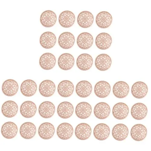 Produktbild: NUOBESTY 90 Stk t shirts sauf tshirt рюкзаки hüte Metallknopf Hosenanzüge schwarze hose für damen Golddekor Hohlknöpfe für Jacke DIY-Knöpfe fein einstellen Denim schmücken Fräulein Zubehör