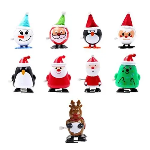 Produktbild: NUOBESTY 9 stücke Weihnachten Wickeln Spielzeug Rentier Santa schneemann Wickeln Stocking Stuffers Weihnachtsfeier gefälligkeiten für Kinder (gemischten Stil)