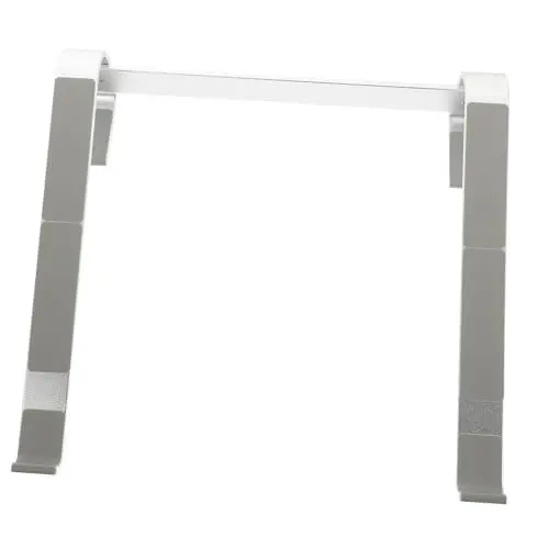 Produktbild: NUOBESTY Aluminium Laptopständer mit Kühlerfunktion Faltbarer Stabiler Desktop Halter für Tablets und Laptops Ergonomisch Tragbar Silberfarben für Arbeiten und Gaming